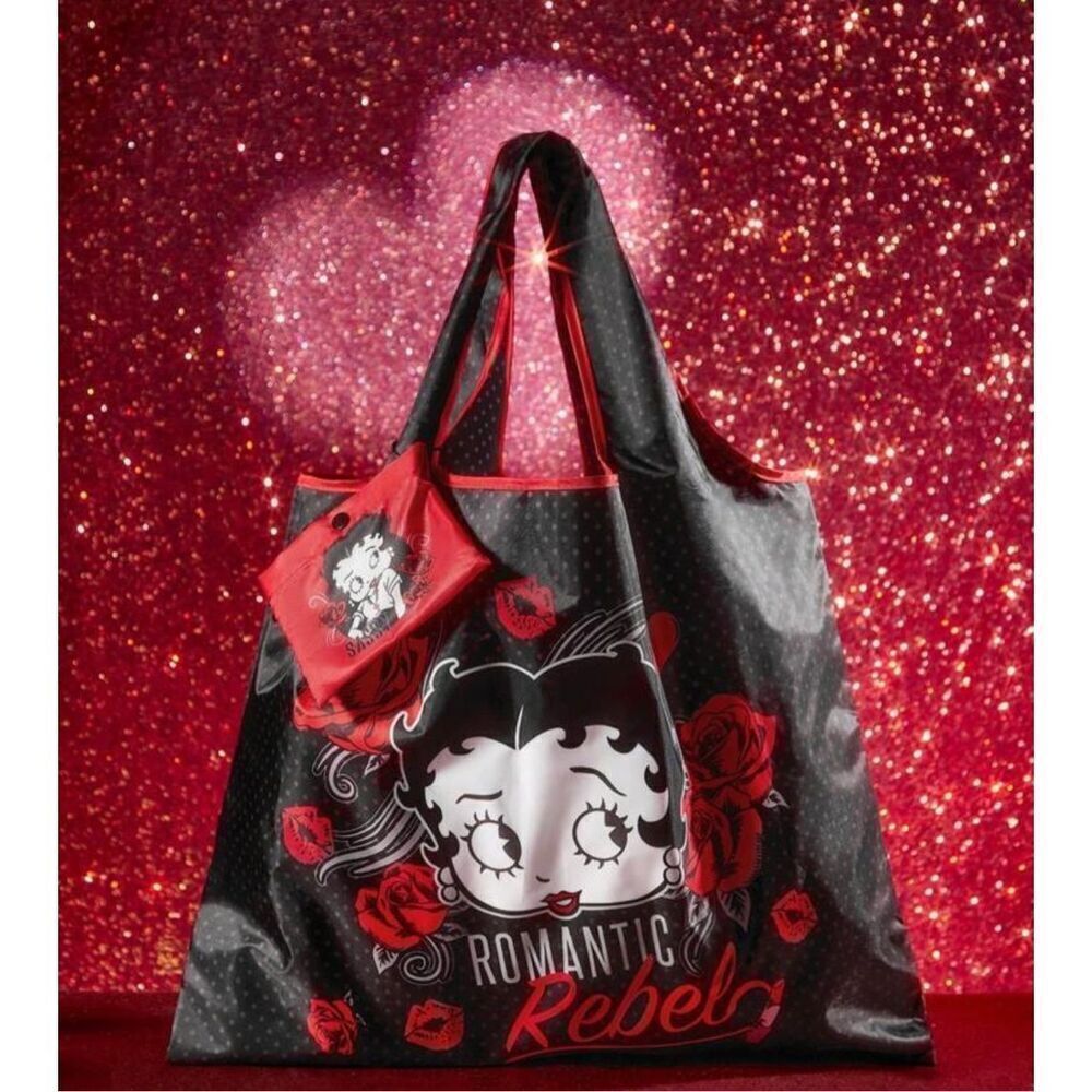 Betty Boop Reusable Foldable Tote Bag - Picture 2 of 4